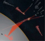 Battle of Jakku SWBtChtG Stage 6.jpg (106 Кб) Стадия 6: «Разоритель», лишившийся двигателей, падает вслед за «Согласием» в атмосферу Джакку