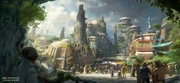 Star Wars land view from entrance