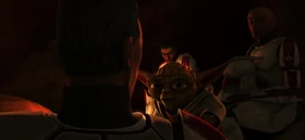 Тайр и Йода в пещере Ругосы.