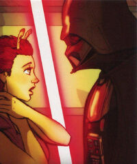 Дарт Вейдер допрашивает шпионку-балосарку