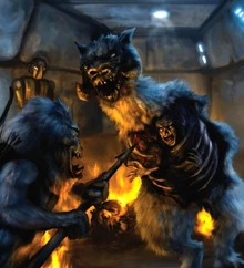 Тулкх сталкивается с аколитом-зомби внутри таунтауна-зомби.