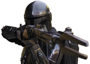 Джарин продолжал использовать свой фазово-импульсный бластер вплоть до его уничтожения