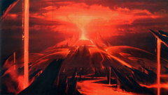 Volcano planet by Ryan Church