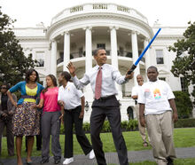 Barack Obama lightsaber