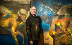 Маршалл Эрисман в своей студии.