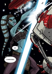 Тактический дроид обезглавлен Эйлой Секурой