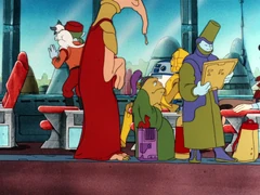 В зале ожидания космопорта