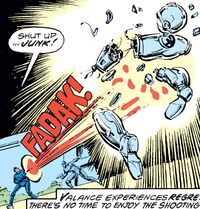 Valance destroys a droid