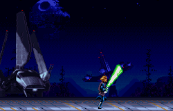 Luke lightsaber Forest Moon SRotJ