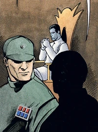 Тшель (справа) докладывает о Хабаракхе.