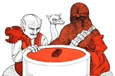 Чубакка играет в карты