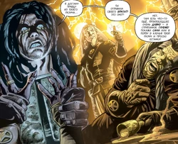 Квинлан использует психометрию на , извлекая из его разума события прошлого.