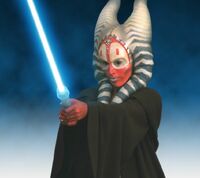 Shaak Ti with lightsaber Encyclopedia