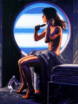 Ванная комната из чёрного мрамора во 