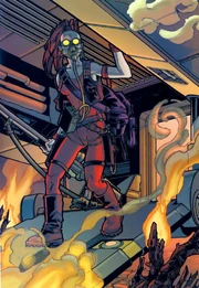  спускается по аппарели своего 