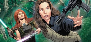 Тенел Ка и Джейна Соло на охоте