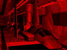 Штурмовая канонерка в ангаре