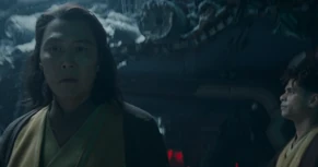 Сол ощущает с помощью Силы присутствие Оши.