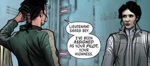 Shara Bey meets Leia Organa