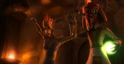 Пленённая Джулия в храме Франгаул.