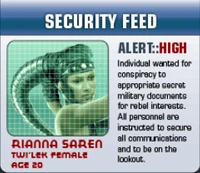 Ориентировка на шпионку Рианну Сарен