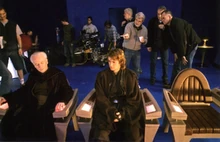 Съёмка сцены в ложе оперы.