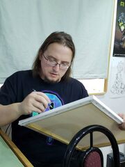 Mike Nielsen at work