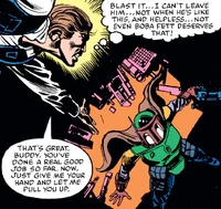 Han tries to save Boba SW81