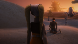 Hera finds Kanan meditating