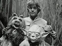 Luke and friends on Dagobah