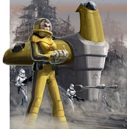 Группа спасателей рядом со спидером S-130.