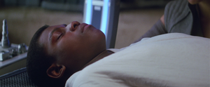 Finn in a coma