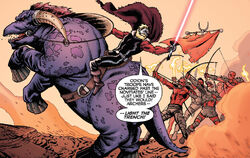Malakite leads his warriors to battle