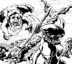 Реввиенский тувистен поднимает эвока в воздух при помощи телекинеза