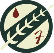 Символ Джастера Мерила, который он носил, будучи Наёмным защитником