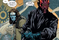 Нага и Дарт Мол на станции Дарнады