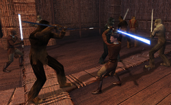 Revan fighting Kashyyyk