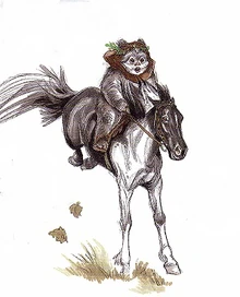 Эвок верхом на пони