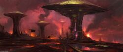 Mustafar early concept art