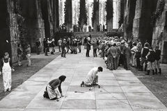 Ground work for award ceremony