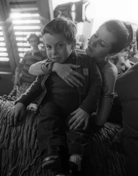 С Кэрри Фишер на съёмках