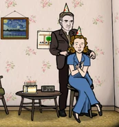 Mrs. Vandermeer avec son mari dans Cube Escape: Birthday.