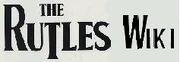 The second and longest lasting logo of The Rutles Wiki, created by OttselSpy25 in 2011, and retired in 2021 or 2022 (the font of "The Rutles" text would vary from time to time)