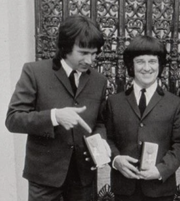 Barry Wom (right) with  (left) in 1965