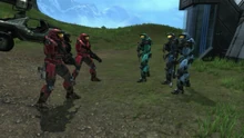 The Reds and Blues gather together to find Grif.