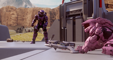 Doc and Donut fighting at Blood Gulch