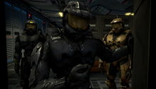 Tex, Wash, and York inside locker room.png