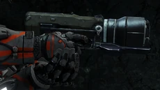 Felix wielding a sticky detonator.