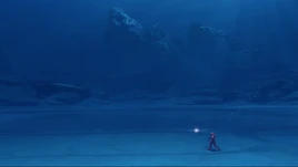 Grif and Huggins underwater