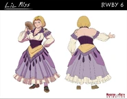 The final design, created to make Lil' Miss stand out as a character.